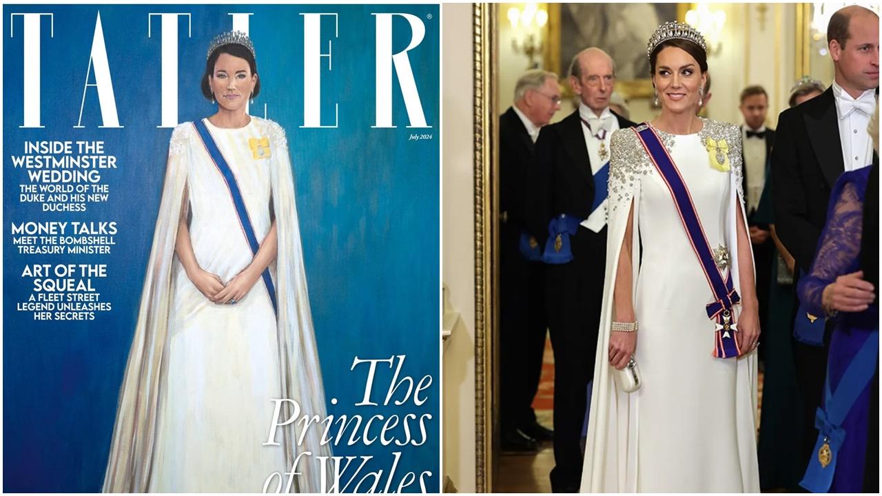 英凱特王妃新肖像畫登Tatler封面，網轟：比查理斯「煉獄」還差。