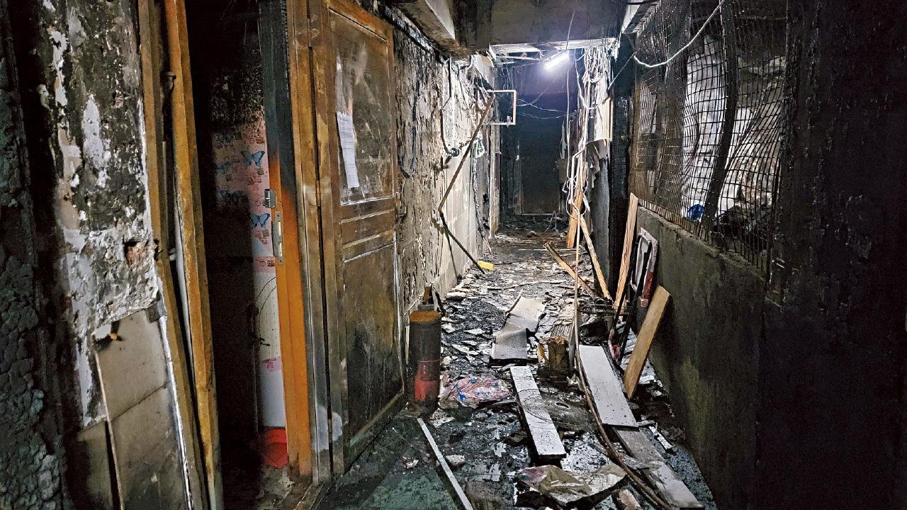 楊恩健指大廈防煙門被楔開成致命傷。(資料圖片)