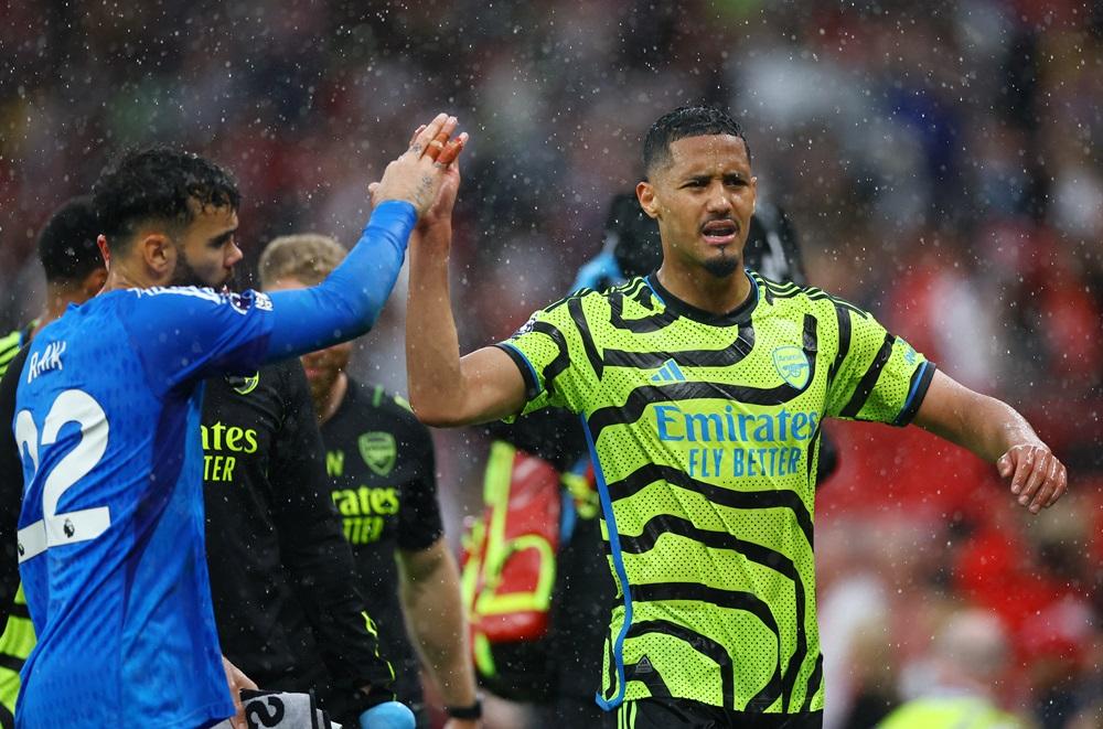 阿仙奴在英超作客一球擊敗曼聯。(路透社)