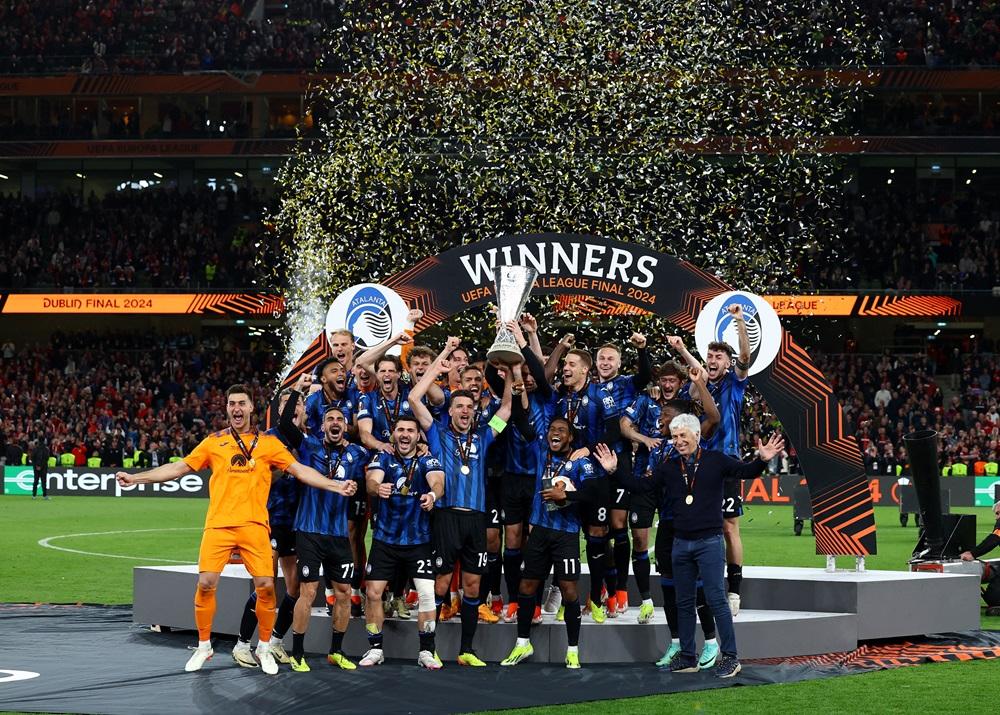 阿特蘭大贏得歐霸盃冠軍。(路透社)