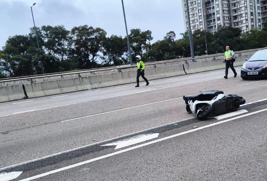 太古東區走廊綿羊仔失控「自炒」 鐵騎士倒地昏迷