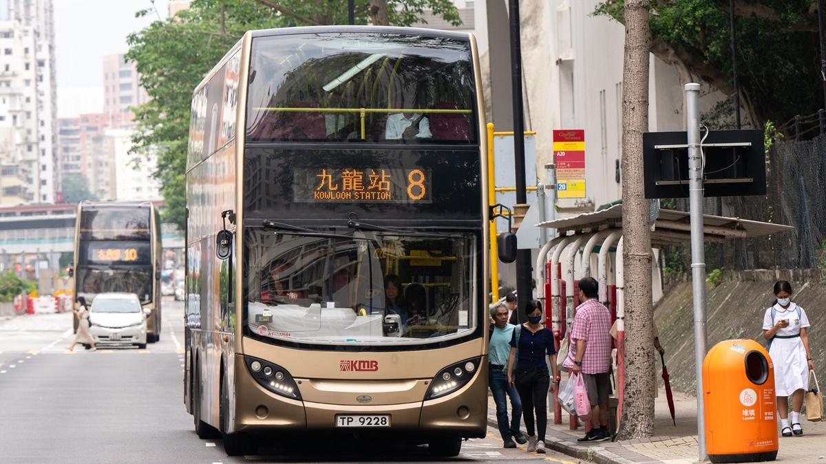 九巴8號線將於7月28日全日免費乘車。(林靄怡攝)