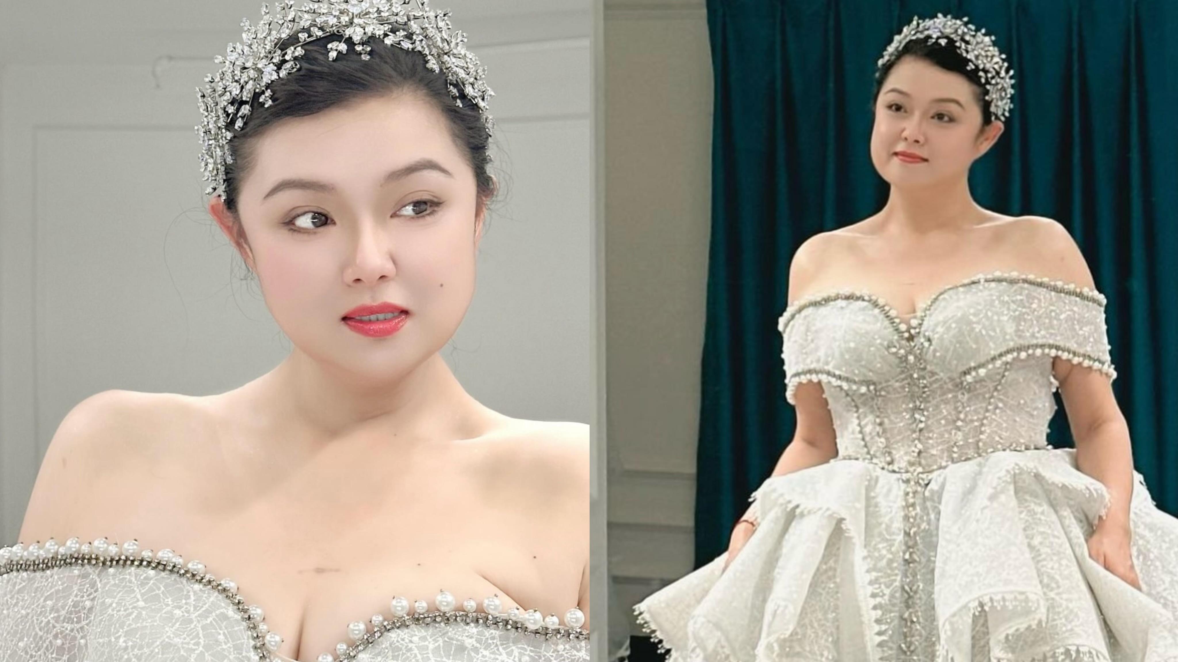 「細細粒」陳嘉佳生日前後大曬婚照 公開搵老公：新郎Where are you