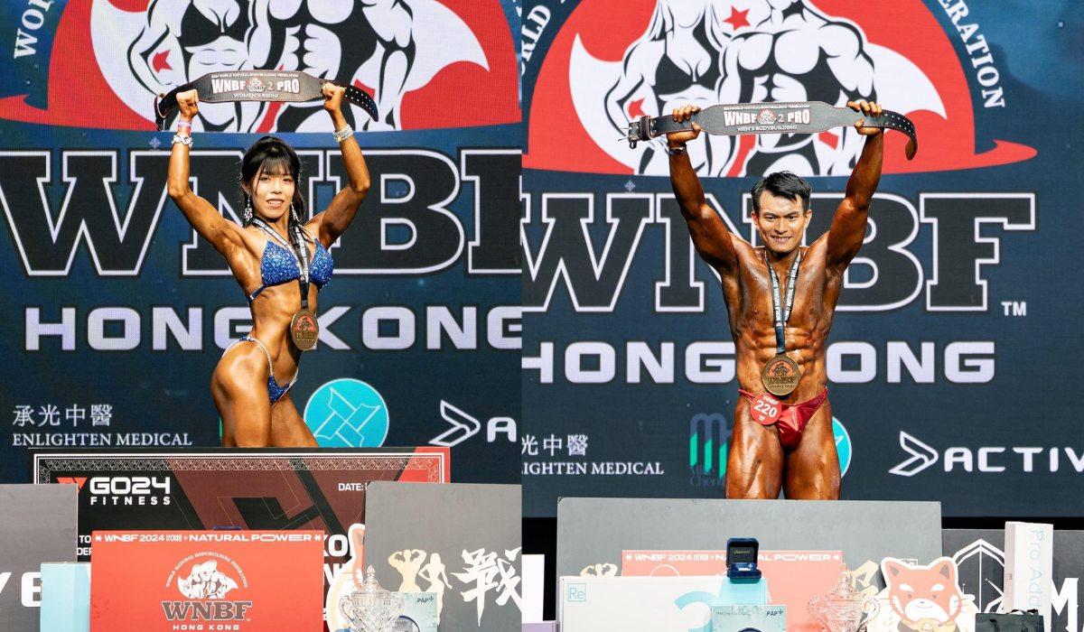 國際自然健美賽｜健身界「奧斯卡」吳嘉穎成女子比堅尼冠軍 潘嘉鋒男子健美封王