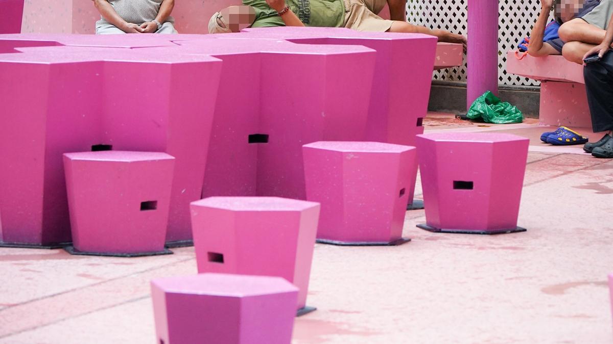 砵蘭街休憩花園發生盜竊案，圖中非涉案事主。(資料圖片)