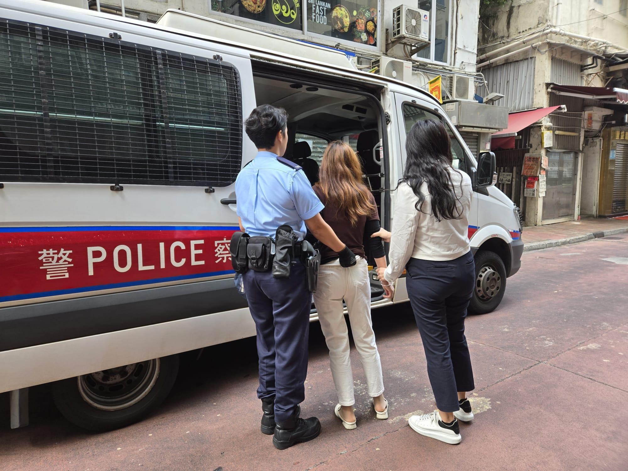 警油麻地吳松街掃黃　拘54歲內地婦