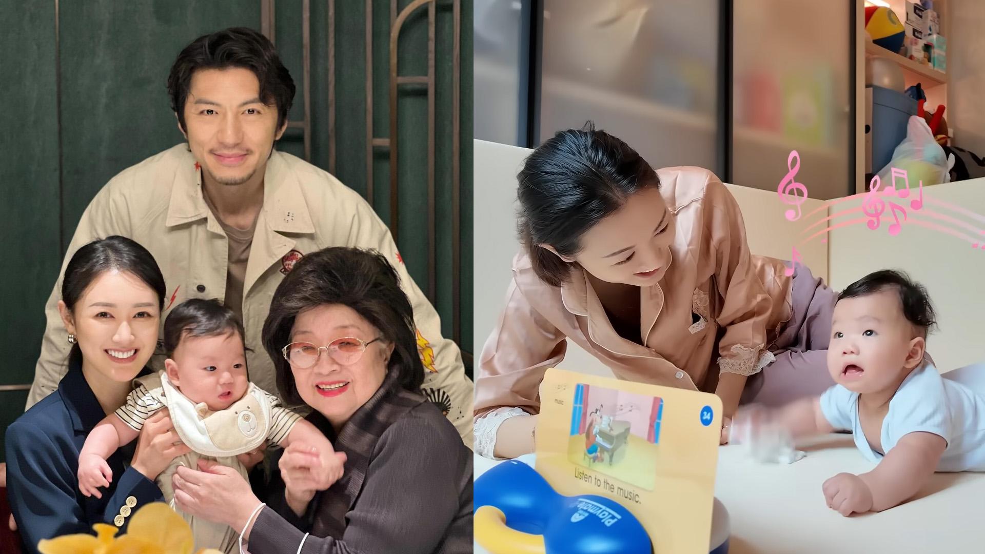 徐小鳳同袁偉豪一家好friend  張寶兒分享湊仔日常袁咕碌一聽音樂即笑