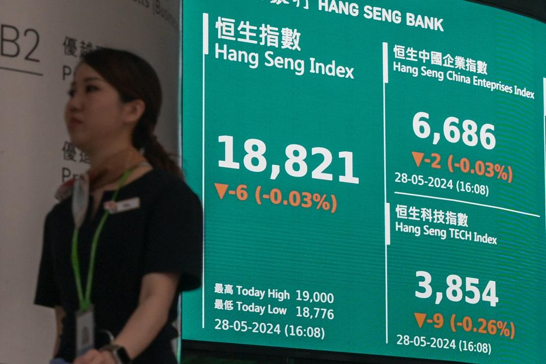 港股一度觸及19000點，但輾轉回落。