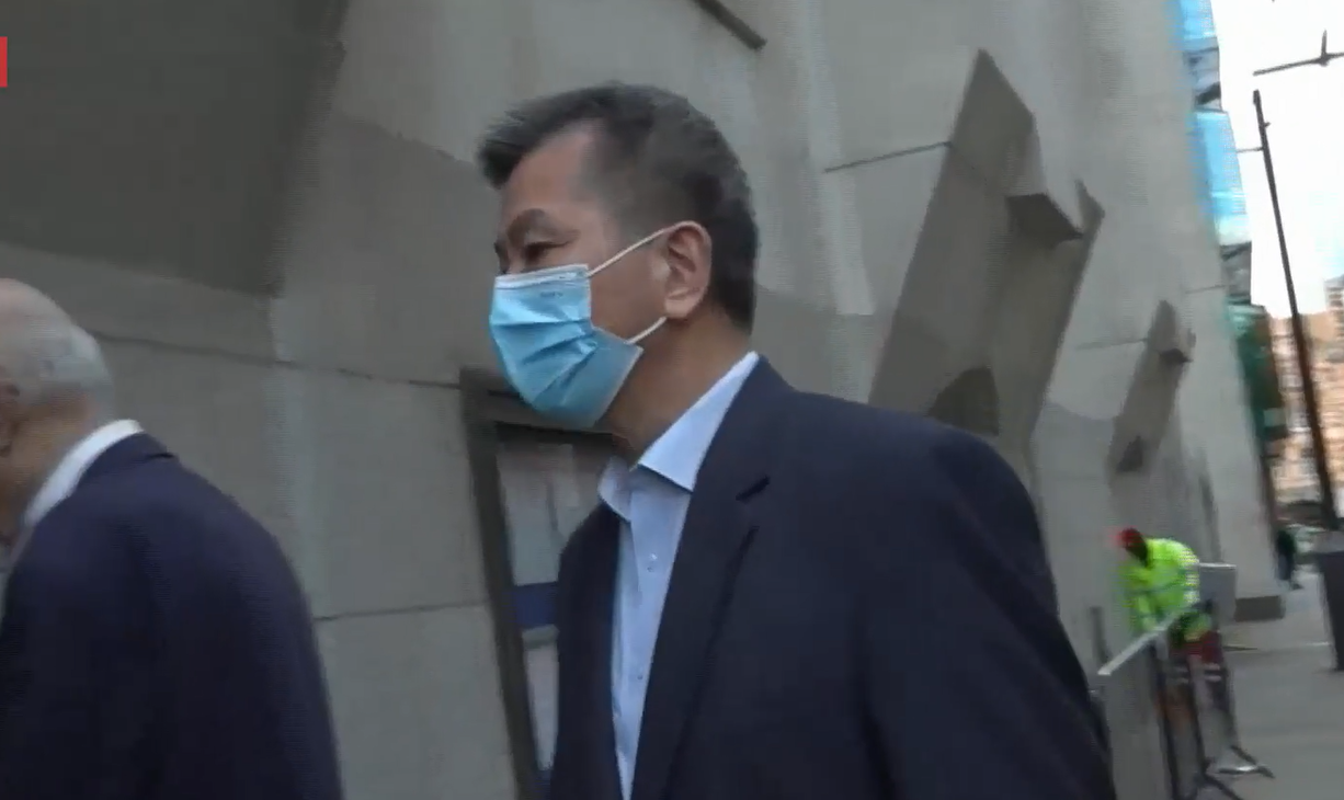 英國安法控3人｜袁松彪今再提堂(有線新聞畫面)