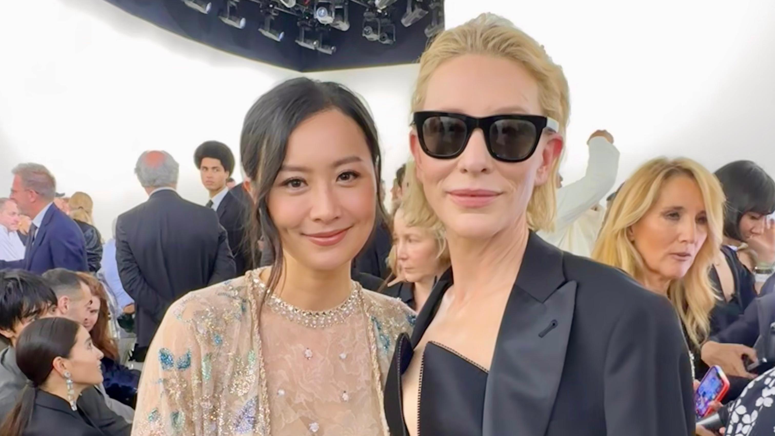 陳法拉巴黎之行喜遇姬蒂白蘭芝 為即將開鏡Netflix電影返港取景