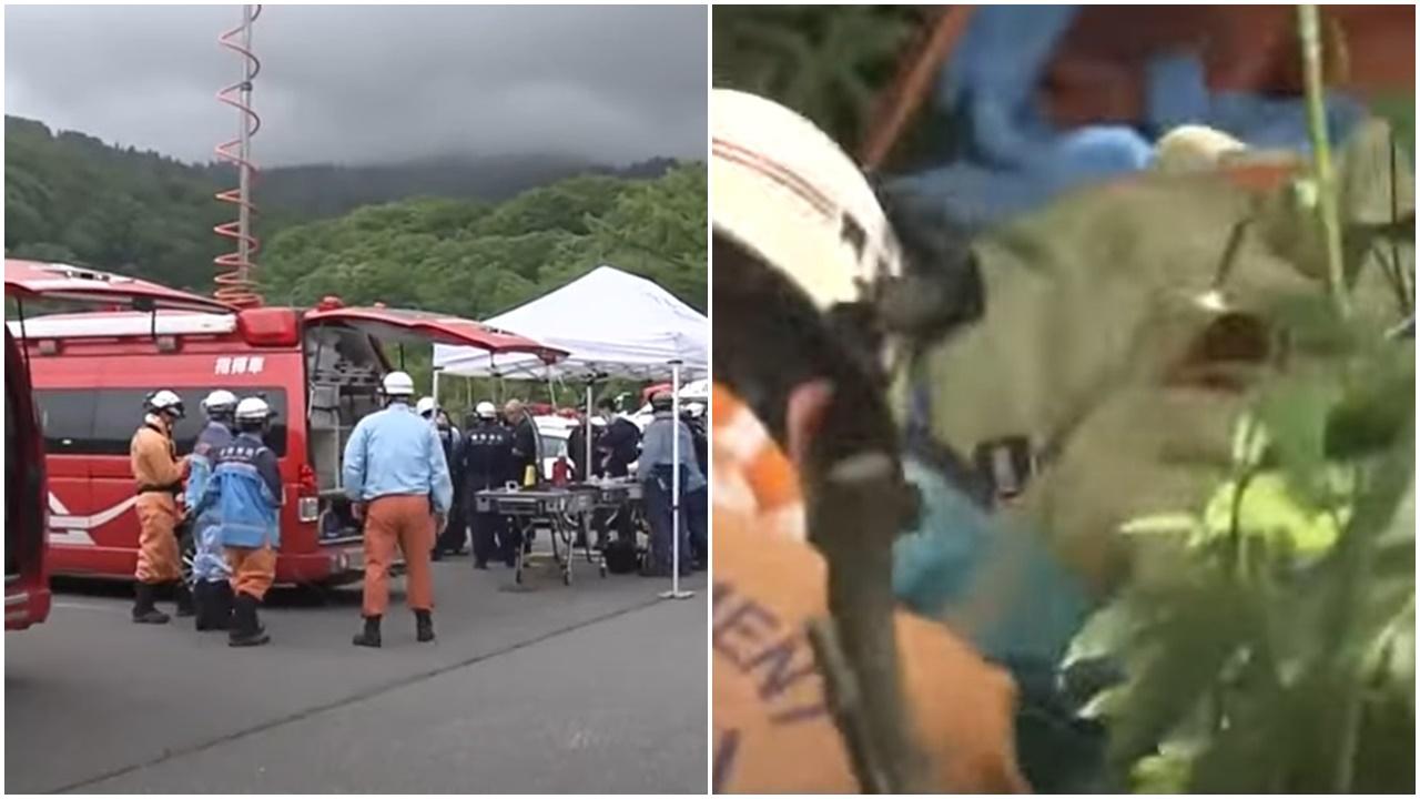 日本青森一老一嫩上山摘筍遭熊襲，八旬婦及及逃走身亡。(YouTube)