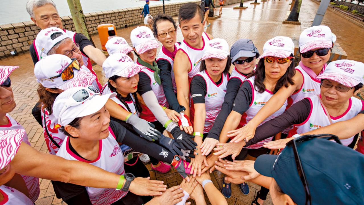 乳癌康復者組龍舟隊 上肢肌力運動能防止復發