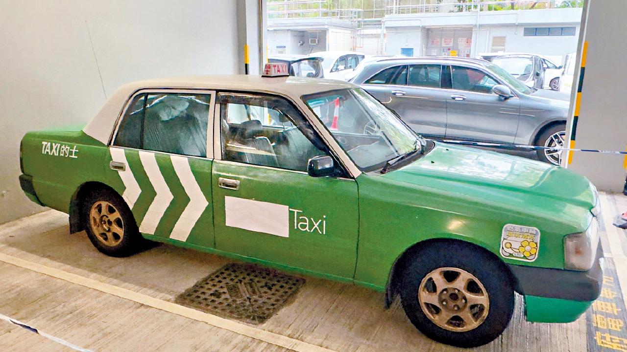 疑撞女童不顧而去 綠的疑掛影子牌 車輛無登記