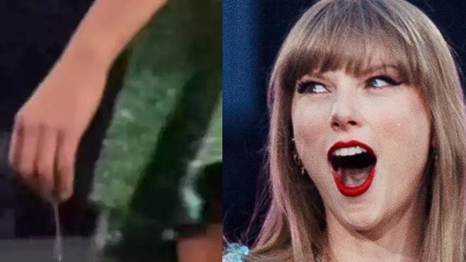 Taylor Swift英國騷凍到鼻涕「吊吊揈」(有片)