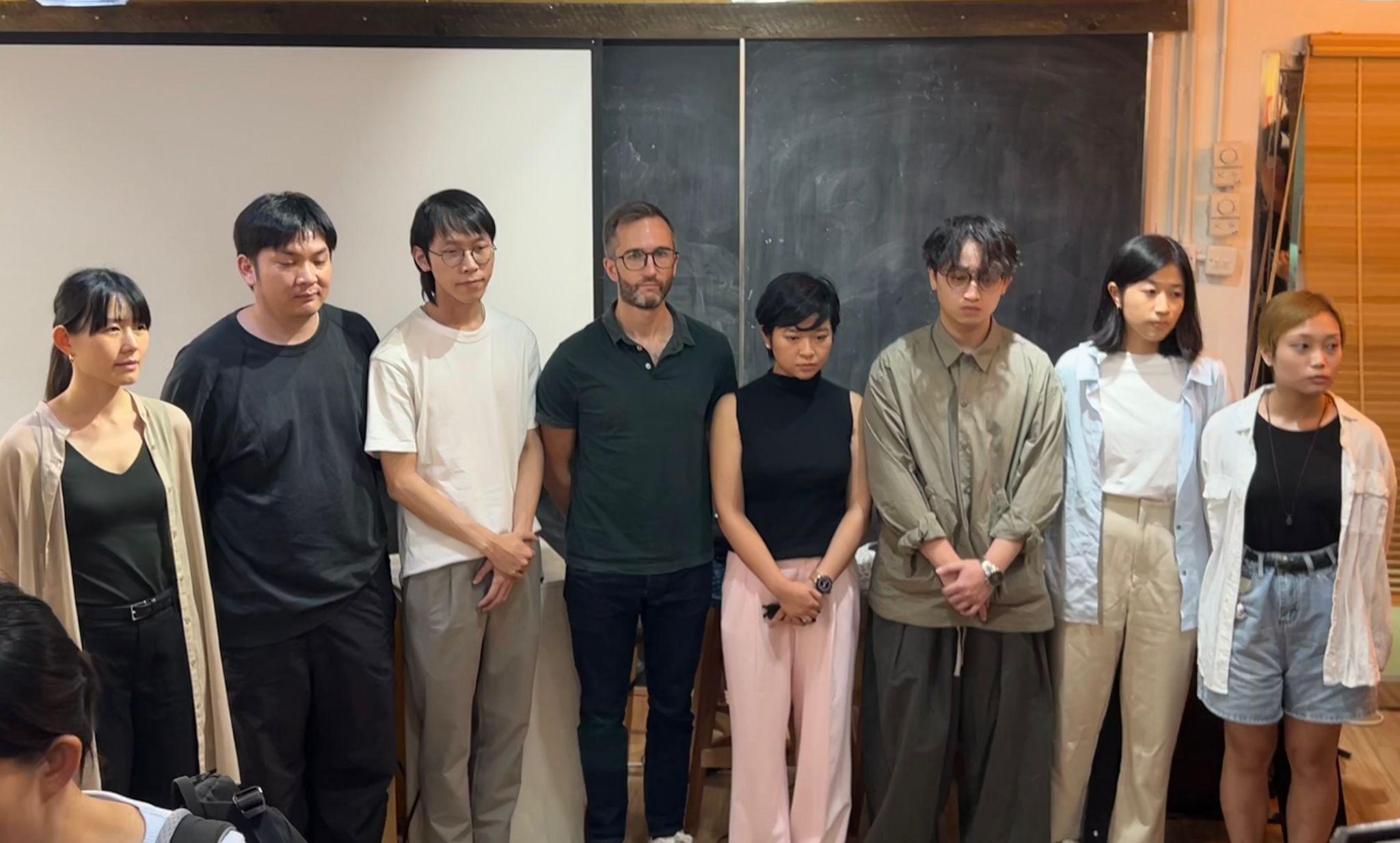 華爾街日報記者鄭嘉如(右四)在無競爭下當選記協主席