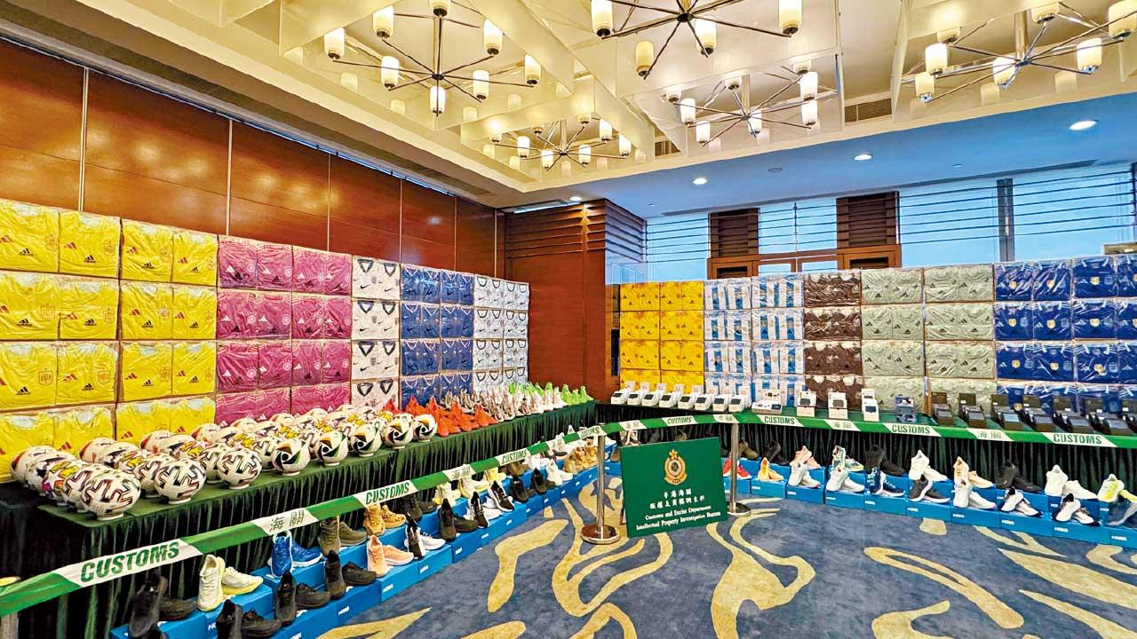 歐國盃奧運接踵來 海關打擊侵權 檢5200萬運動貨品 拘9人