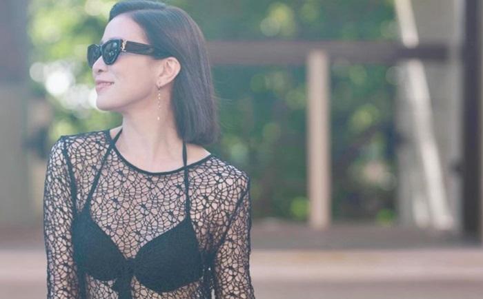 佘詩曼泰國晒三點式 黑色誘惑迷死人