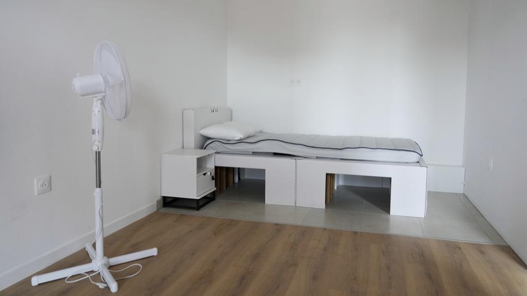 巴黎奧運選手村沒有冷氣設備。(美聯社)