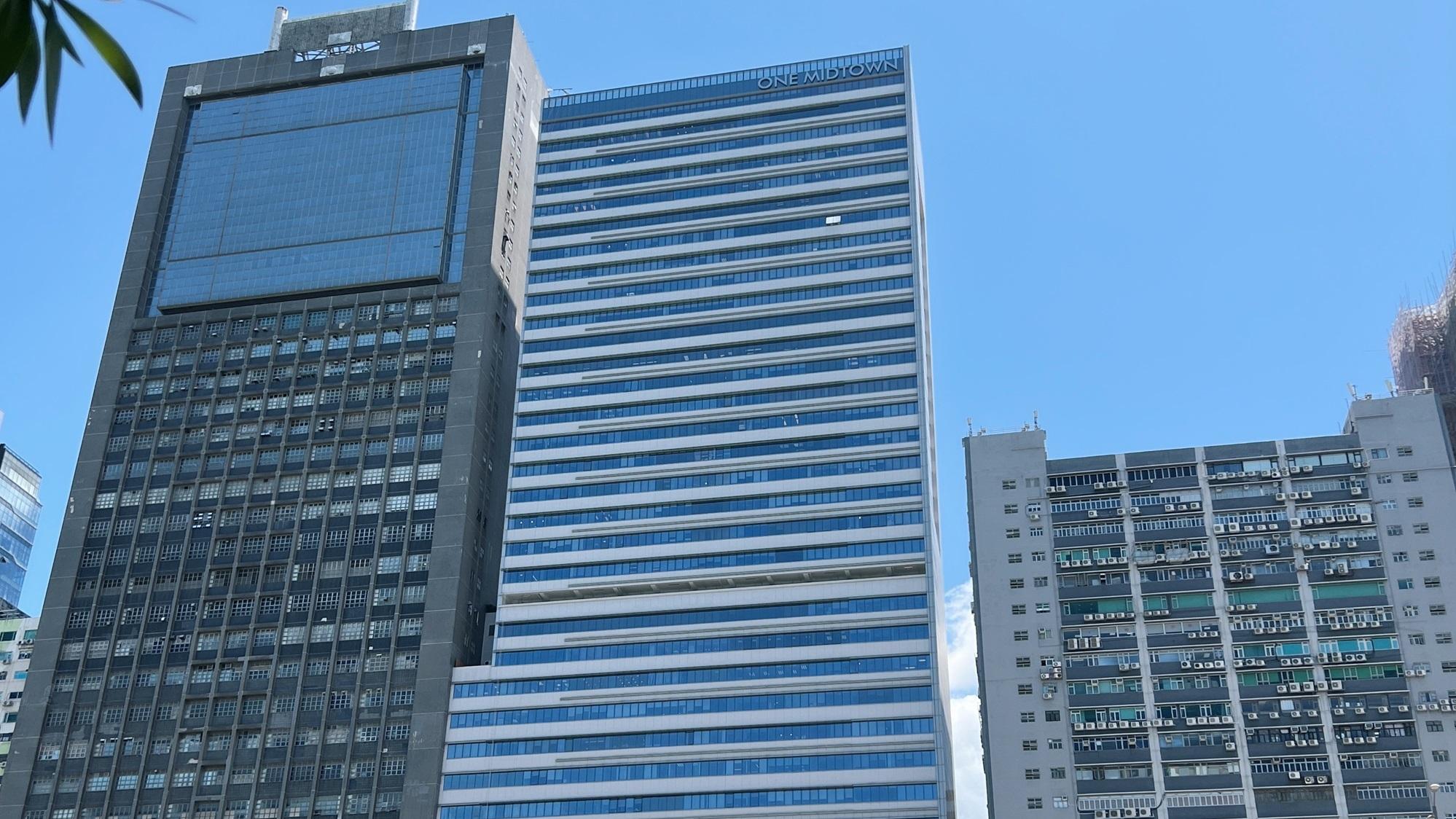 荃灣區在北部都會區效應帶動下，吸引投資客入市區內工商廈物業，其中新型工廈One Midtown近千呎低層戶，最新連租約以436.5萬元易手。(中原提供)