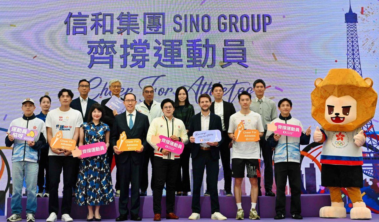 《齊撐運動員啟動禮》信和集團4大商場攜手香港運動員支持奧運 將同步大電視直播奧運比賽。