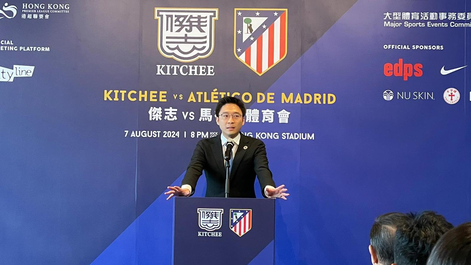 足總主席霍啟山表示已為港隊新主帥遴選。(《am730》記者攝)