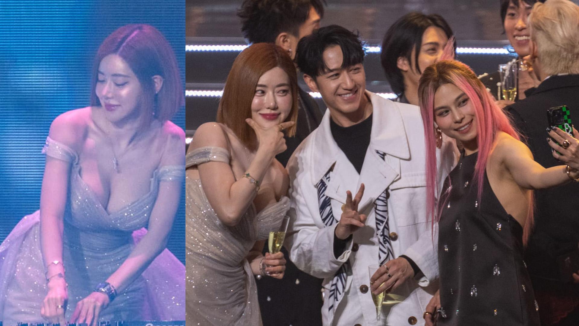 十大中文金曲2024丨DJ Soda倒奶打碟 馮允謙上台把握機會自拍