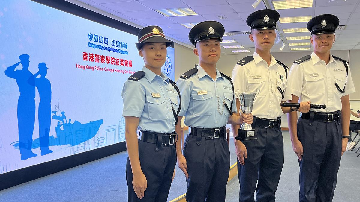 新一批見習督察及學警今日畢業。(陳詠琳攝)