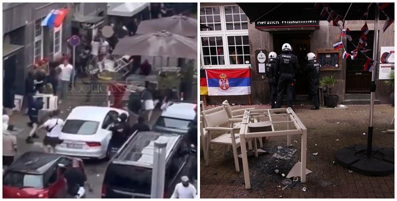  歐洲國家盃周日（6月16日）C組首輪賽事，英格蘭1:0擊敗塞爾維亞，比賽在德國西部城巿蓋爾森基興（Gelsenkirchen）開始之前，當地有球迷鬧事，防暴警察介入，拘捕7名塞爾維亞球迷，控以嚴重身體傷害罪。 