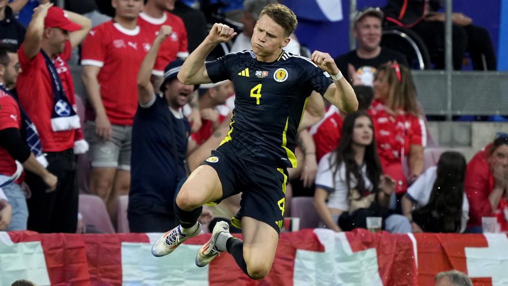 歐洲國家盃｜麥湯文尼造對方烏龍　沙基利世界波回應　蘇格蘭瑞士各一言和