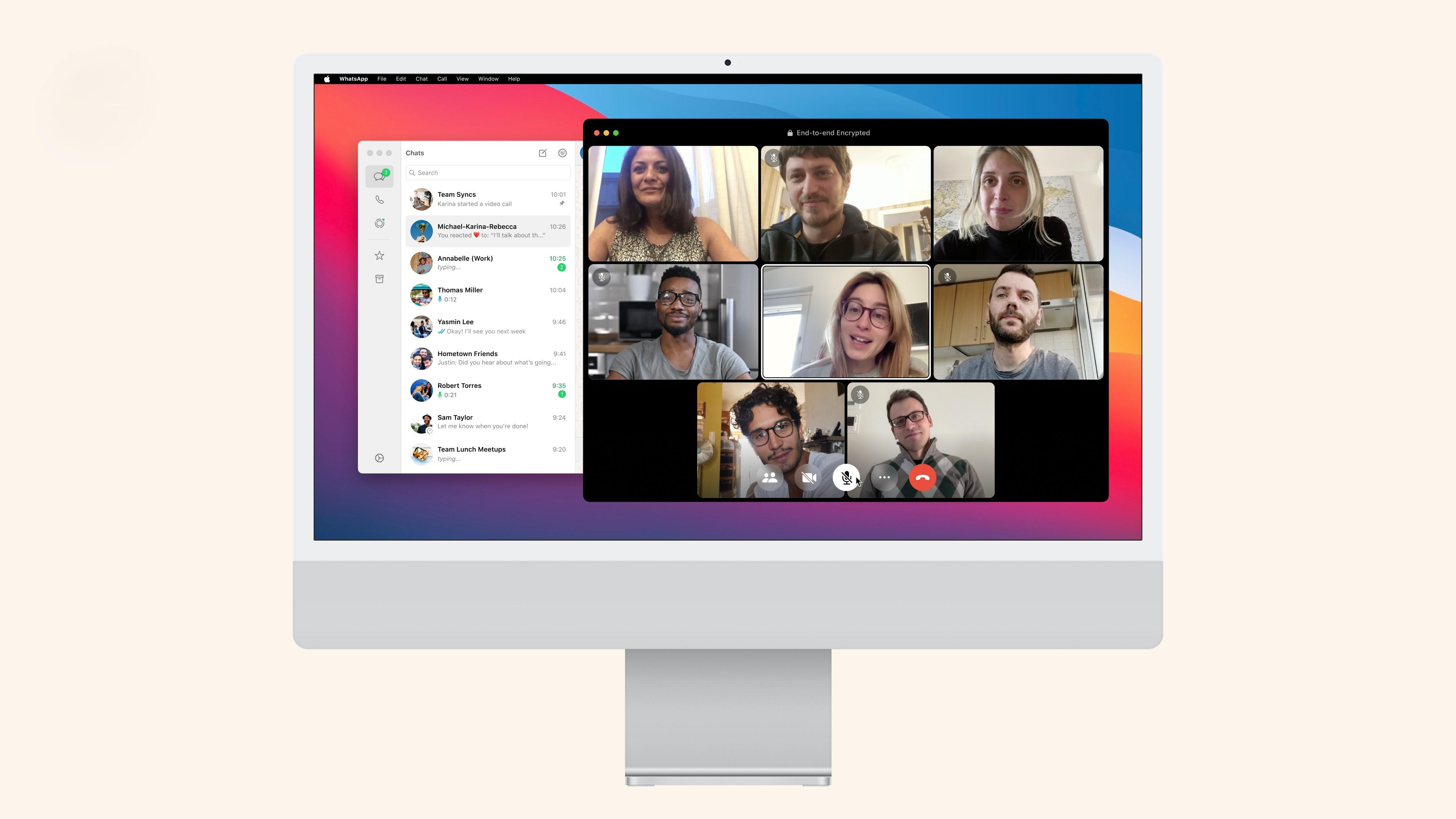 Whatsapp新功能｜3大新視訊通話功能　跨裝置32人聊天室