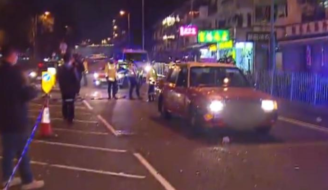 91歲老翁去年在大圍翠田街橫過馬路時被的士撞倒不治，五旬的士司機在區域法院承認危險駕駛導致他人死亡罪，判囚2年、停牌5年。(電視畫面)