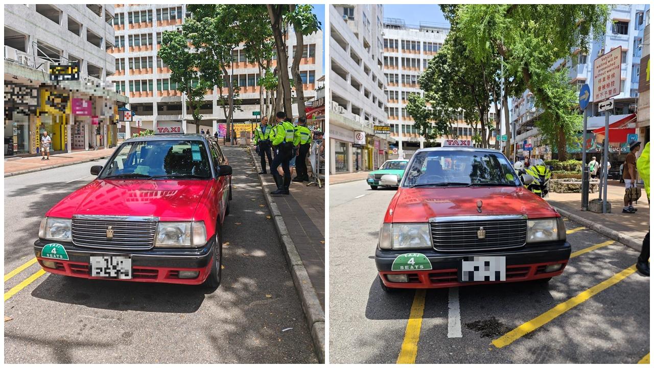 警員西貢放蛇票控拒載的士，另發25張牛肉乾。(警方圖片)