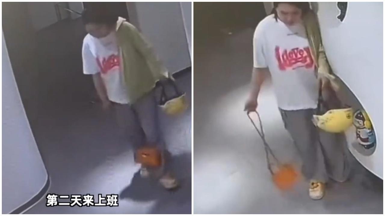 太愛返工？內地女誤食毒菇「夢遊」回公司嚇壞同事。(微博)