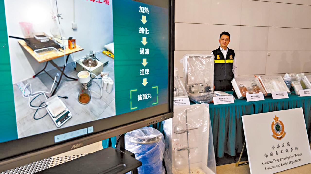 破本地製作搖頭丸毒品工場 19歲無業青年被捕 稱網上自學