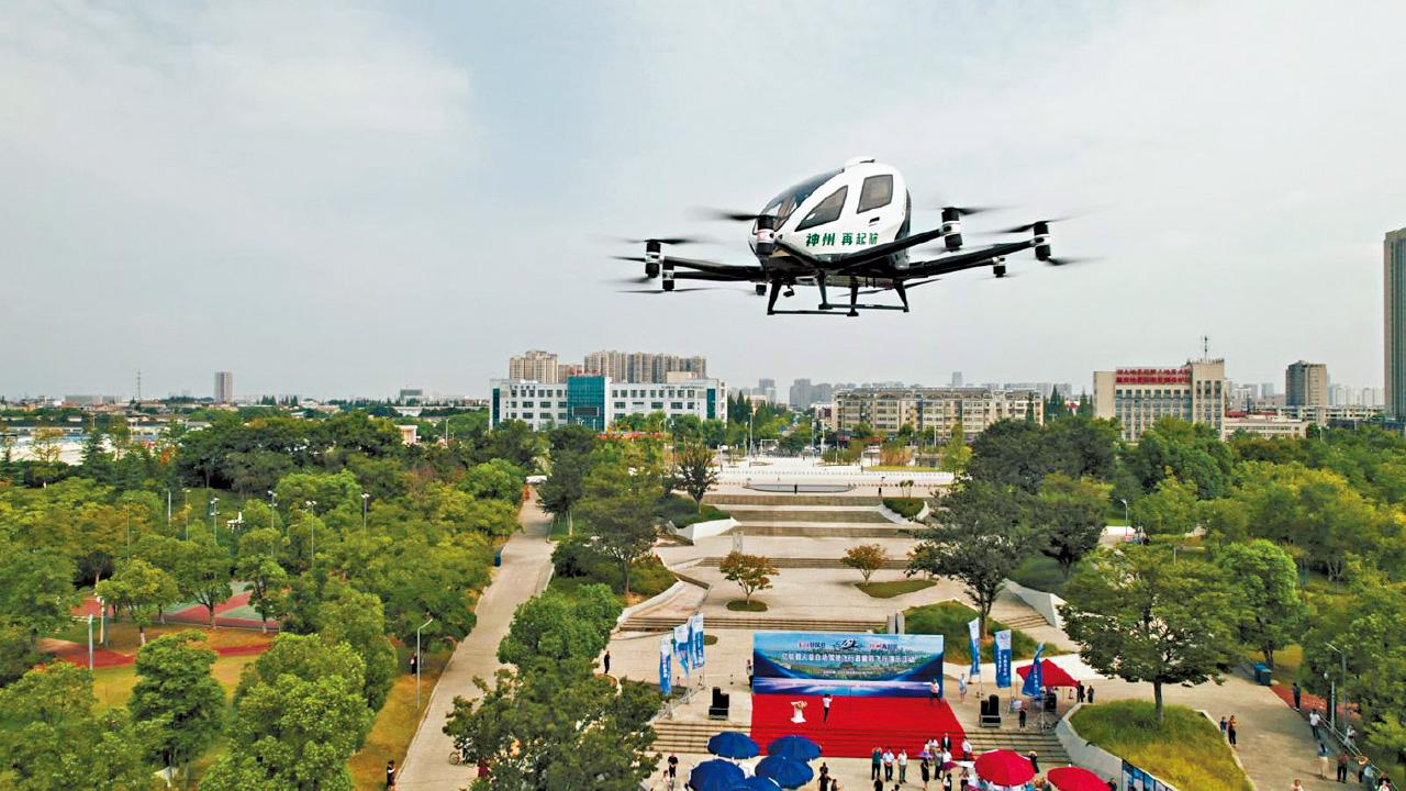 冠忠子公司與億航簽合作協定 購30無人載人機 擬港澳營運 