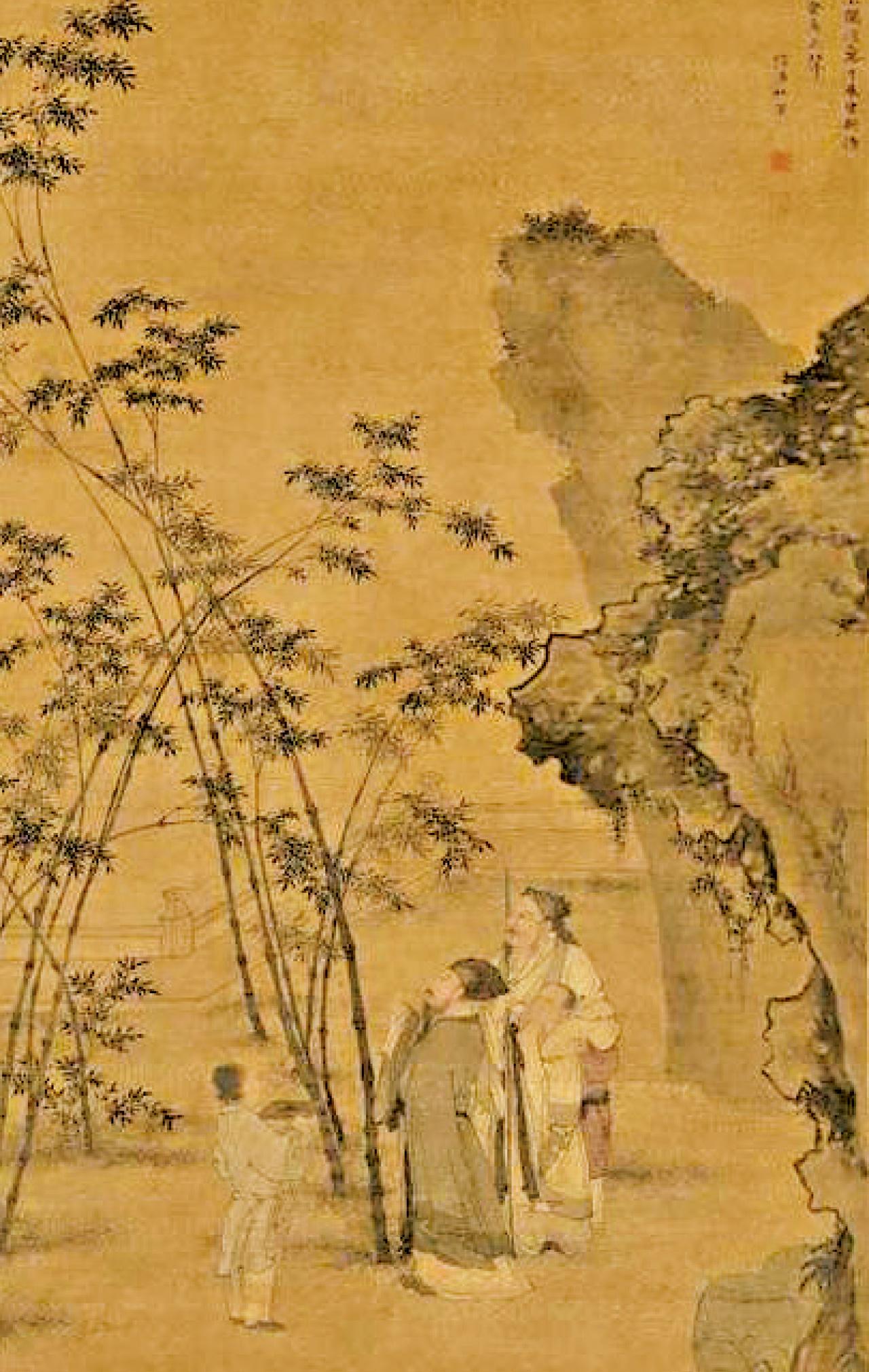 杜堇《題竹圖》