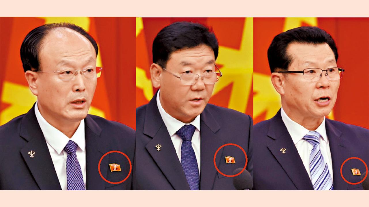 韓指加快個人崇拜 北韓官層齊戴金正恩襟章