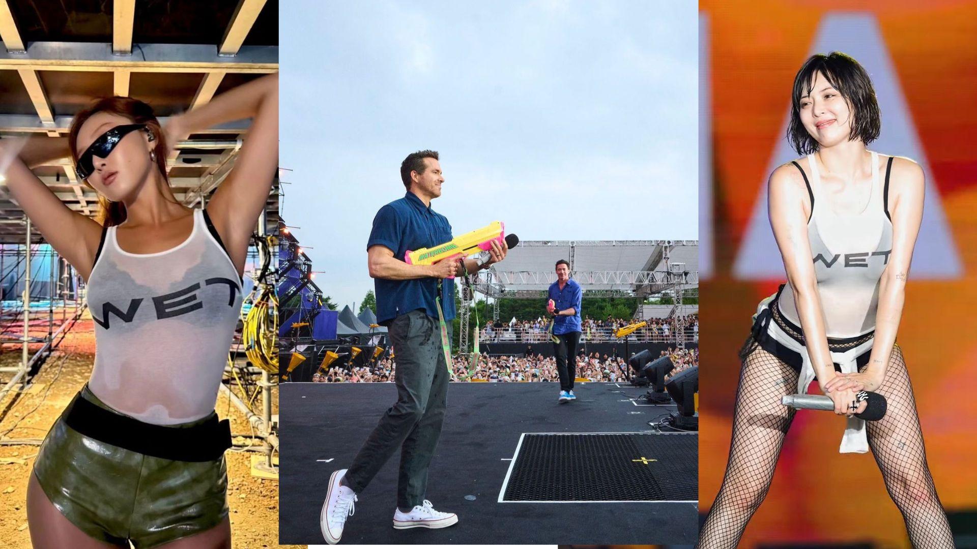 死侍狼人亮相WATERBOMB 華莎泫雅濕身透黑Bra