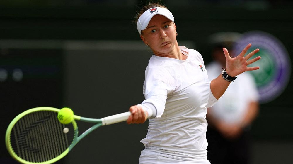 捷克的姬捷科娃打入溫網決賽。(路透社)