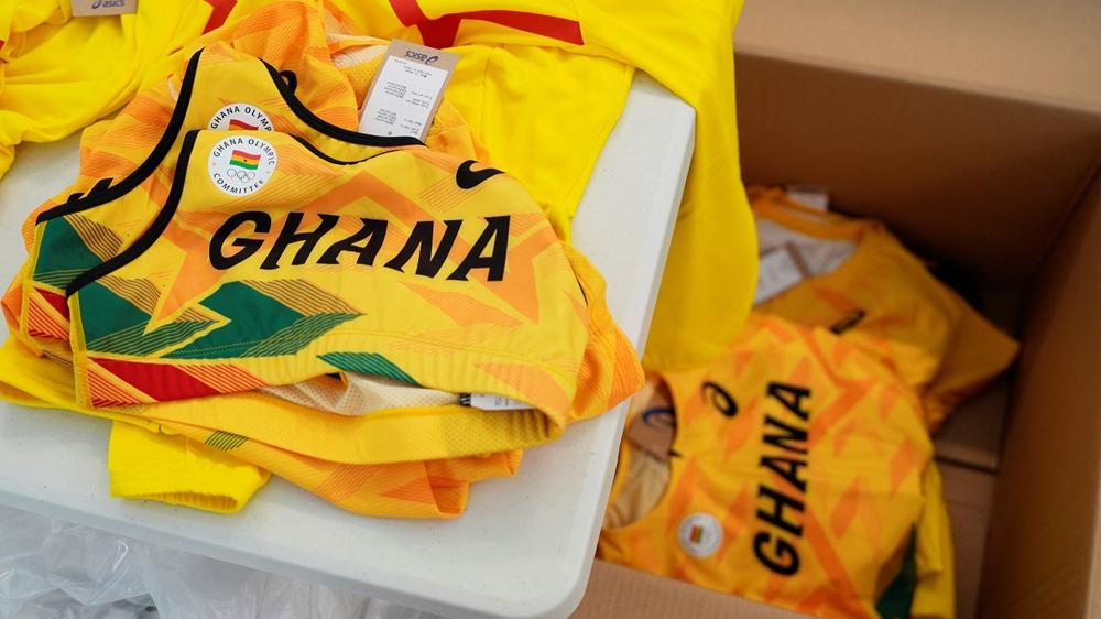 加納奧運代表服裝。(路透社)