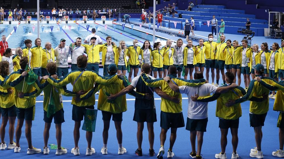 澳洲泳隊教練因為支持南韓泳手被批評。(路透社)