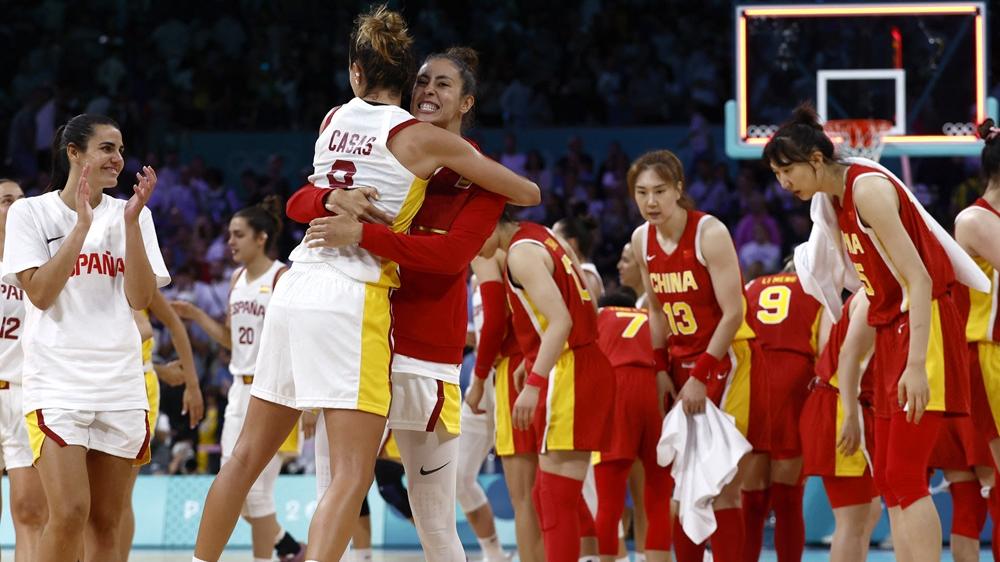 中國女籃分組賽加時不敵西班牙。(路透社)