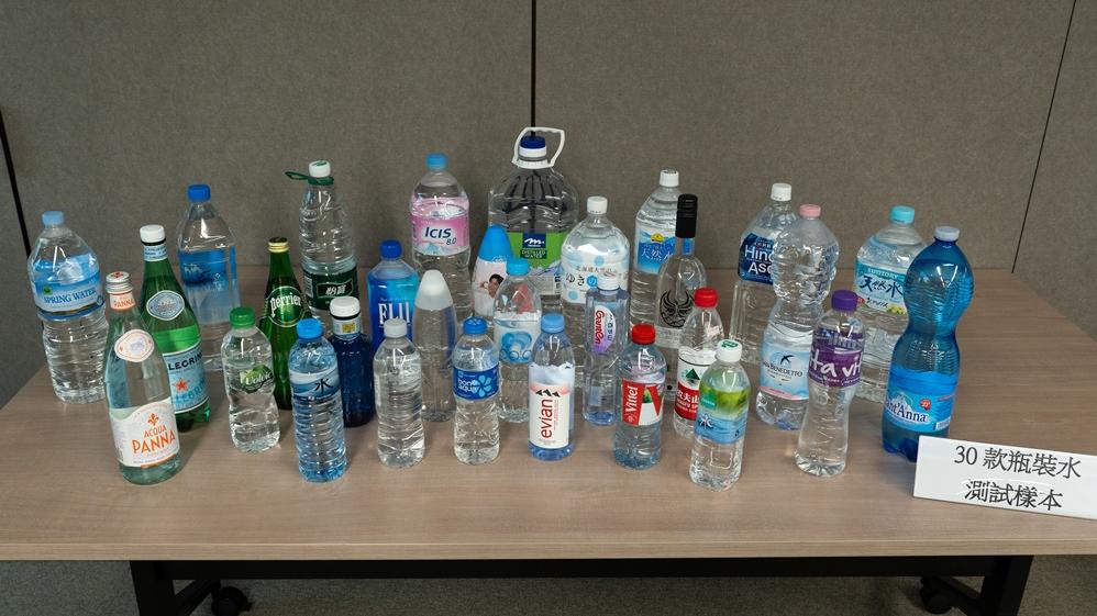 消委會測試市面30款瓶裝水樣本