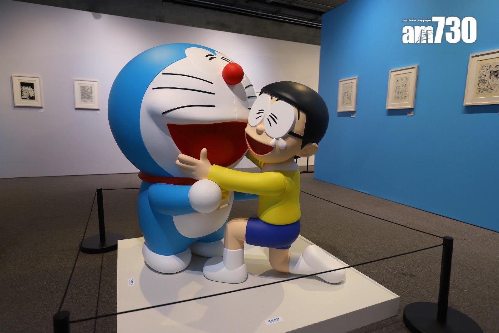 多啦A夢展室內展區為付費展覽，不但有大量原畫作品，還有還原漫畫、動畫及電影的場景。