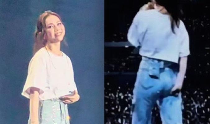 鄧紫棋內地演出 pat pat抽筋伸手檢查