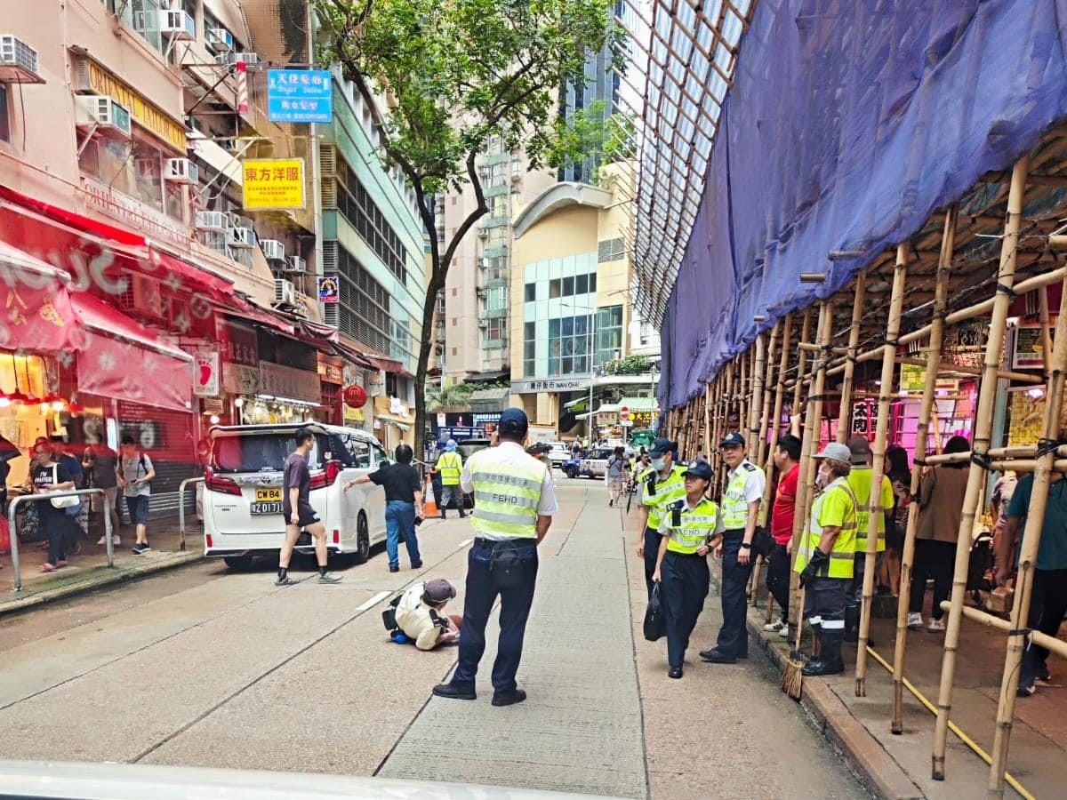 灣仔交通督導員抄牌捱車撞　不顧而去35歲司機涉3宗罪被捕