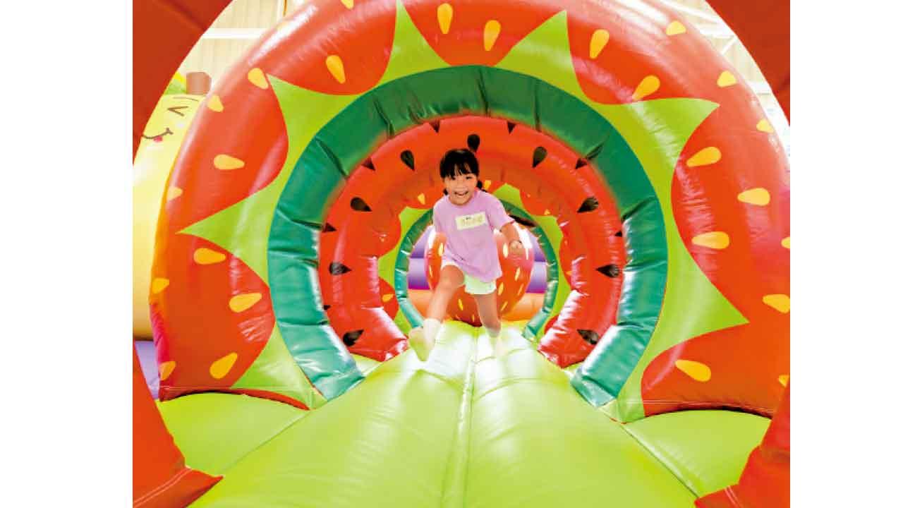 杏花新城大型充氣水果樂園送$100電子優惠券