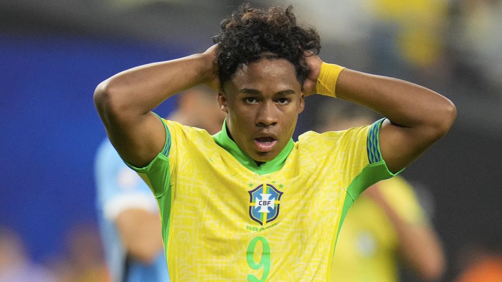 巴西小將恩歷克未能為球隊取勝。(美聯社)