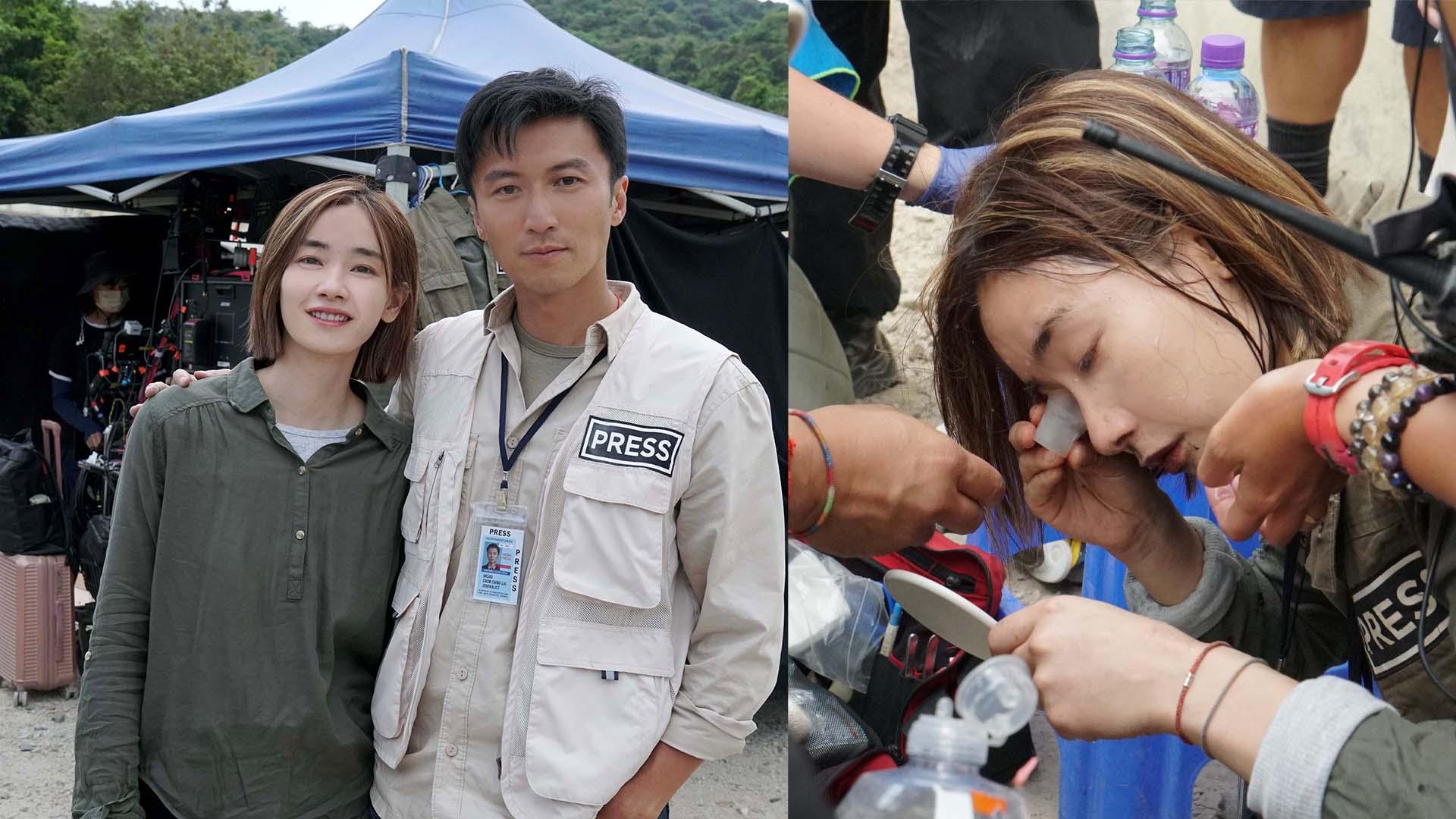 海關戰線｜劉雅瑟拍爆破戲險盲 死撐拍攝被謝霆鋒勒令休息