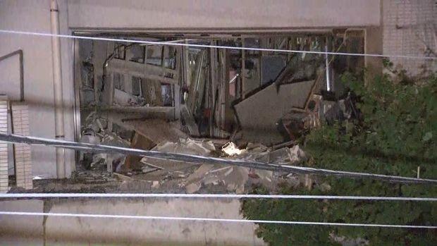 日本川口市一住宅發生煤氣爆炸。(網上圖片)